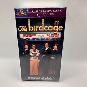 NEW! The Birdcage VHS 1996 Robin Williams Nathan Lane MGM Sealed Classic
